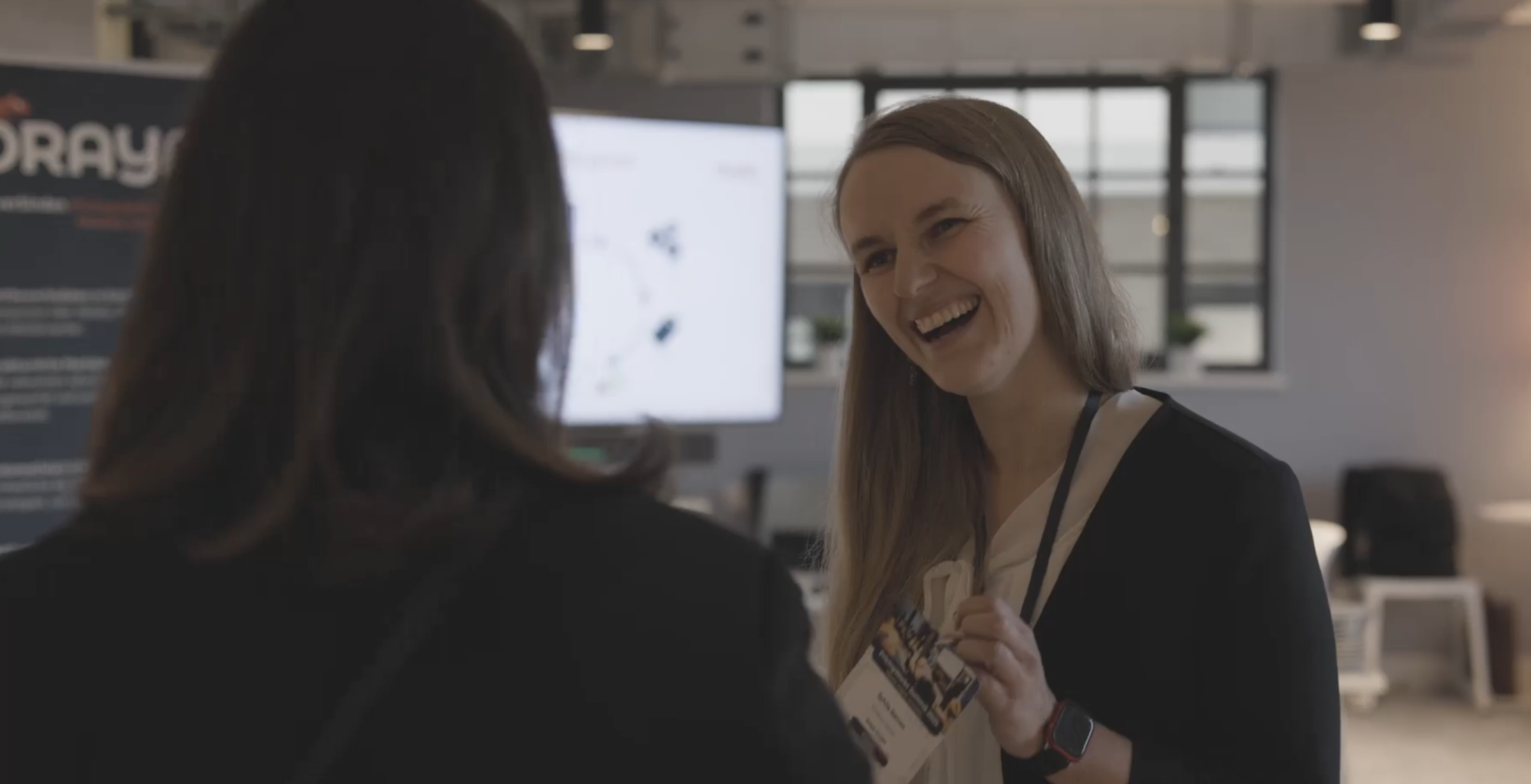 oraya talking to customers